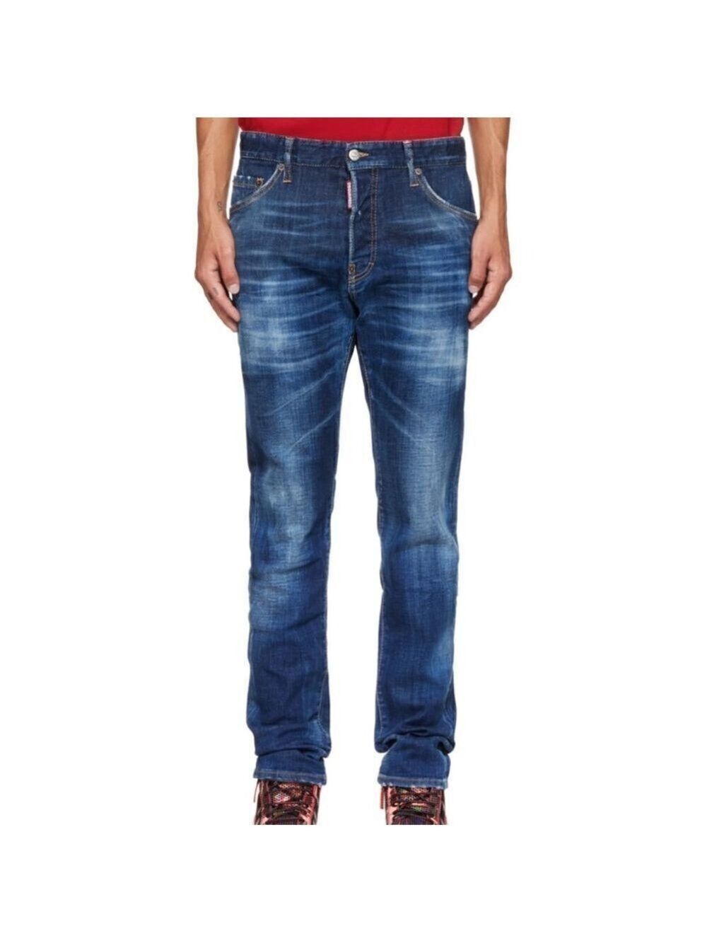 Dsquared2 Blue Print Cool Guy Jeans Sz 48